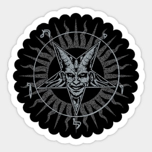 Baphomet enclosed within a pentagram Sticker